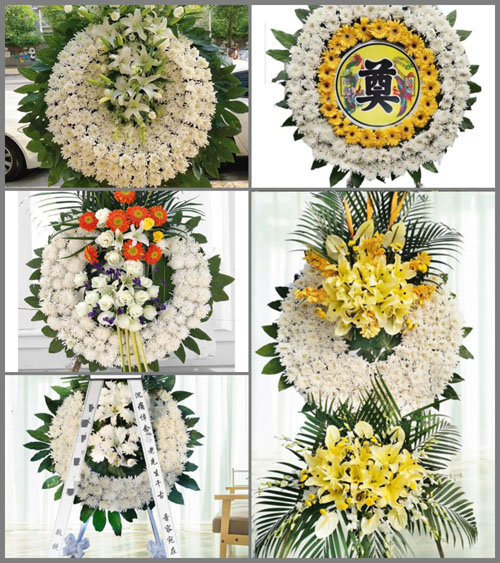 福建龙岩永定区城郊镇古二村花圈速递
